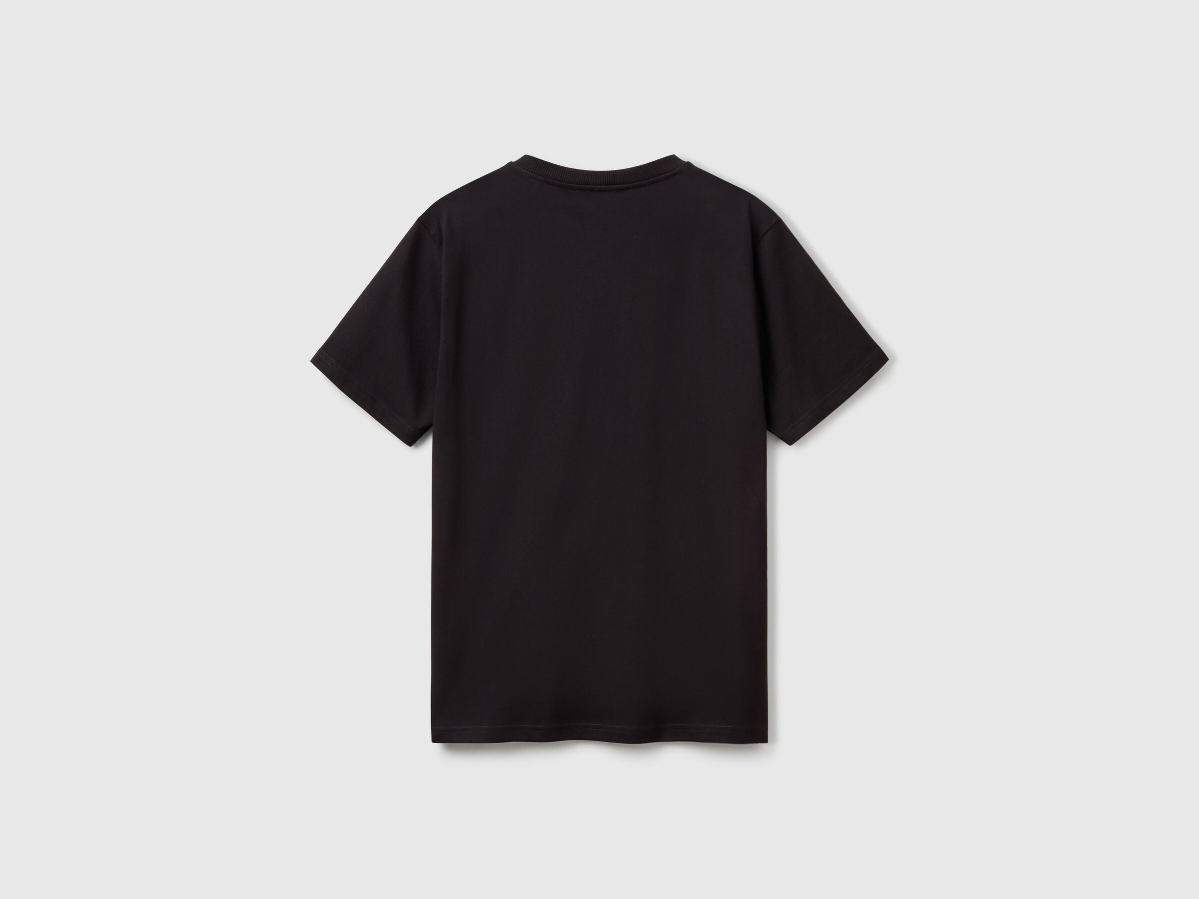 Matte Black Cotton Tee Shirt