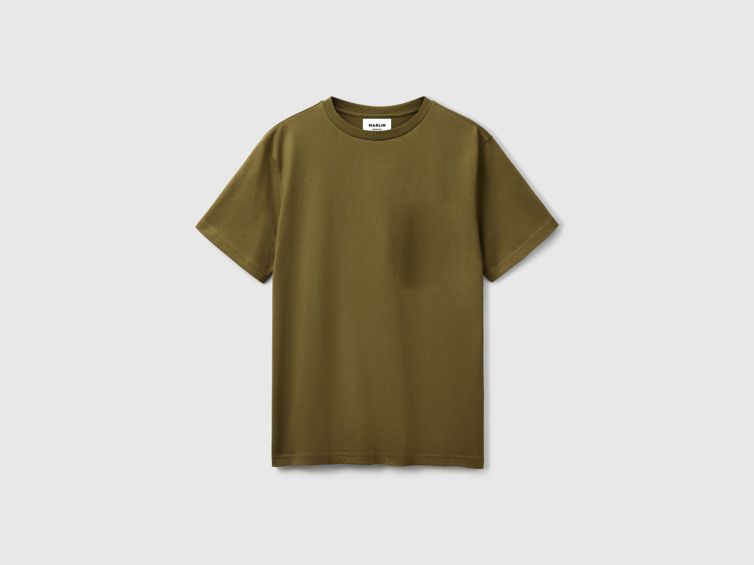 Olive Glow Cotton Tee Shirt