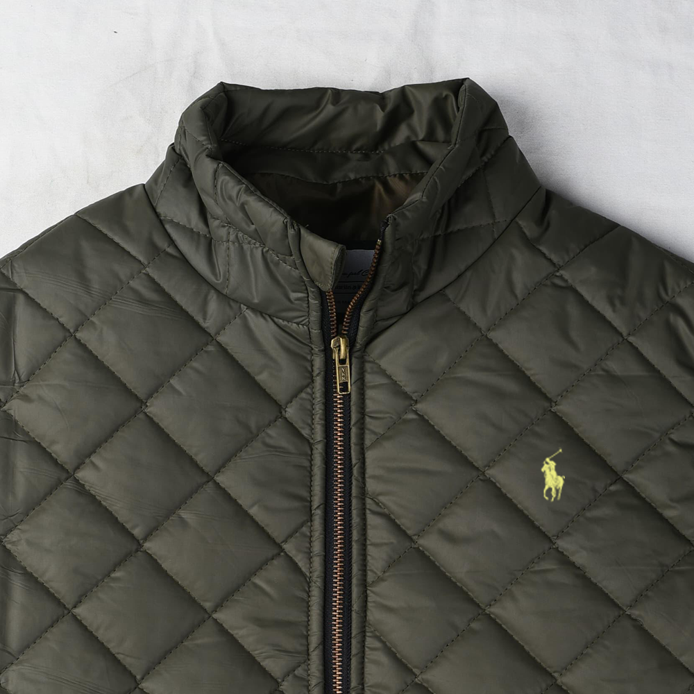 Olive Diamond Box puffer