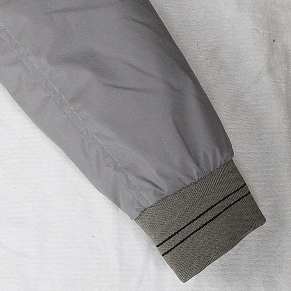 Stormy Gray Bomber Jacket