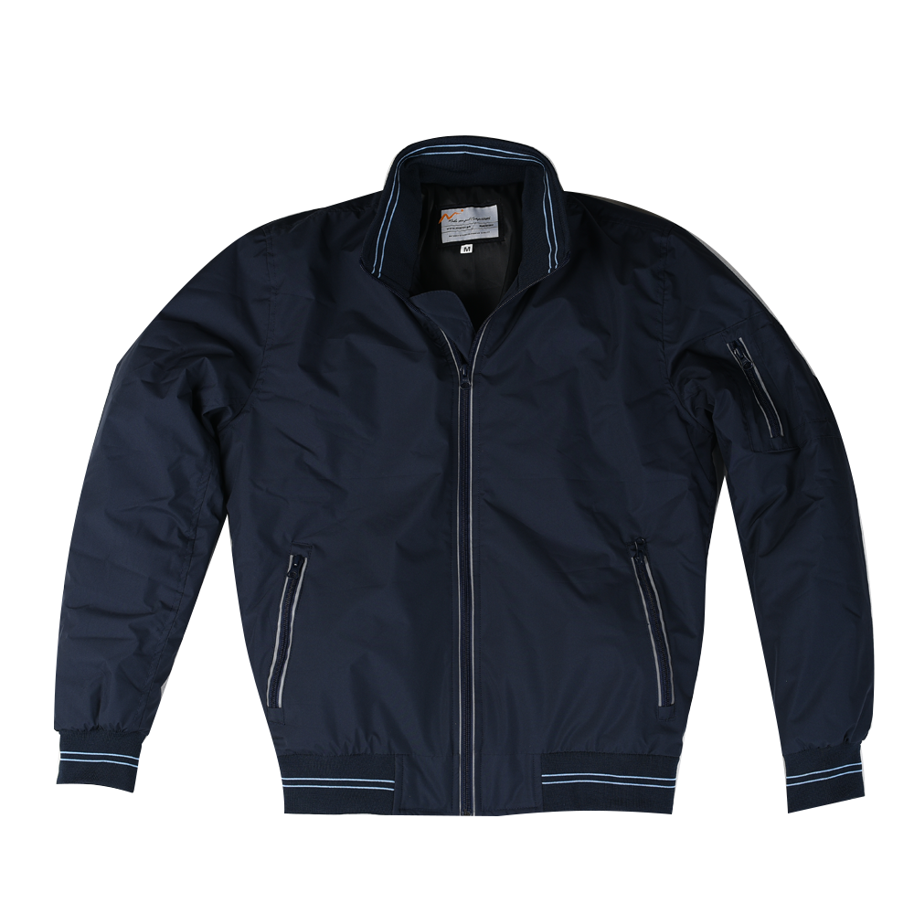 Ocean Blue Bomber Jacket