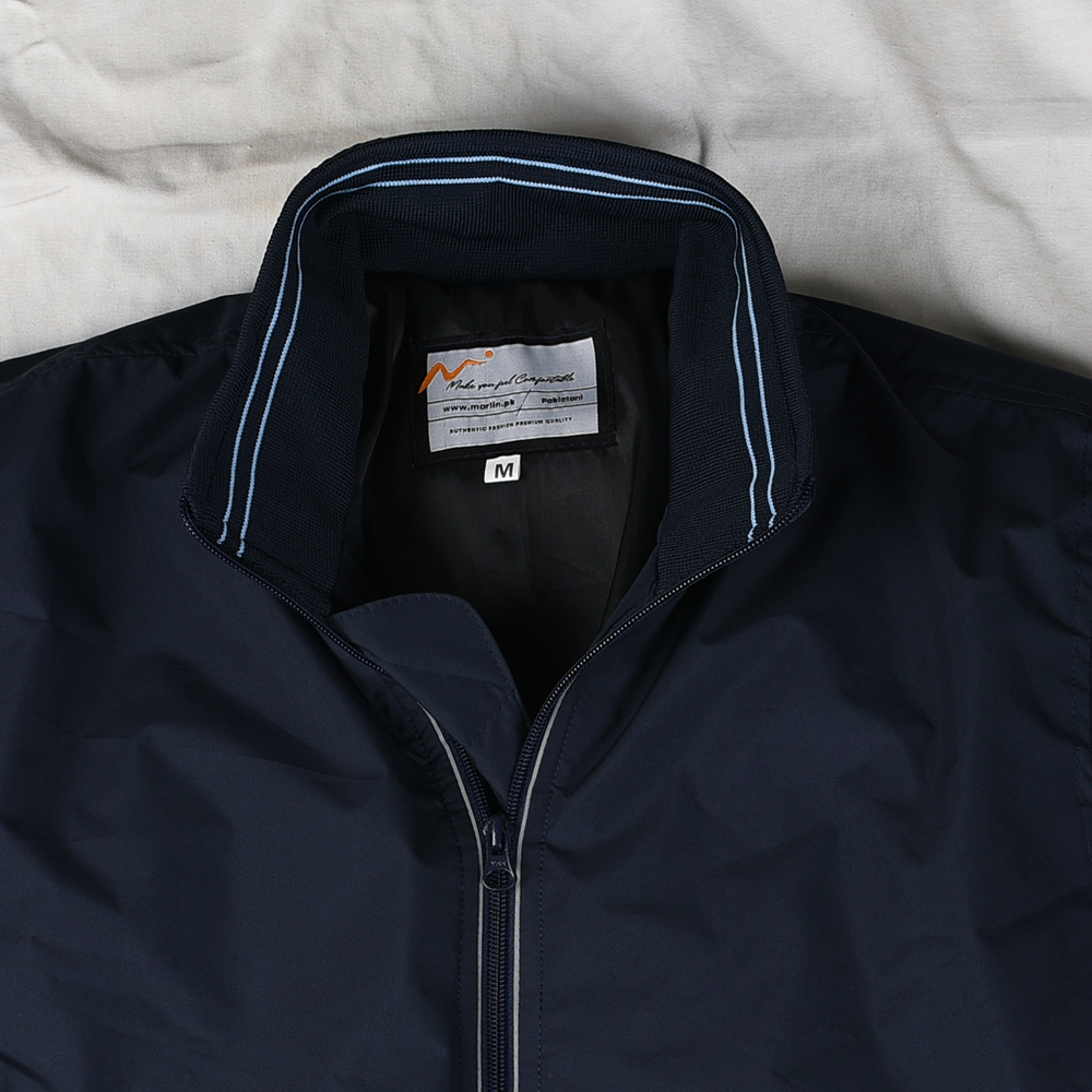Ocean Blue Bomber Jacket