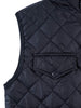 Men Black Diamond Quilted Puffer Jacket