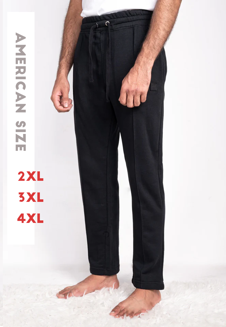 Pure Black Flex knitted Jersey Pajama