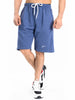 Blue Straight Sweatshorts