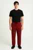 Classic Red & Black Check Cotton Relaxed Pajama