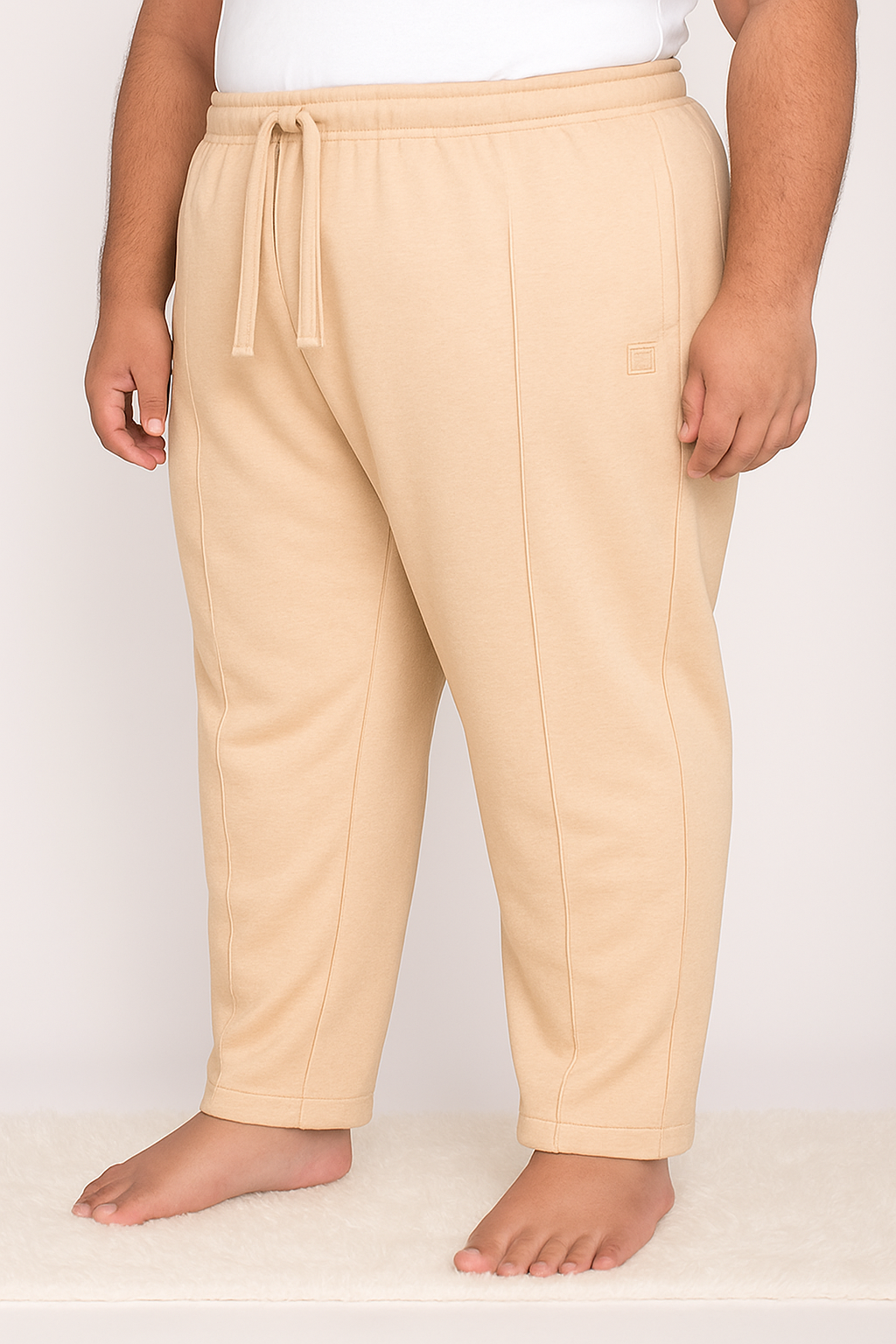 Desert Beige Move Cotton Joggers Pants