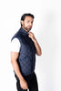 Men blue Diamond Quilted Puffer Jacket