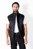 Men Black Diamond Quilted Puffer Jacket