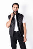 Men Black Diamond Quilted Puffer Jacket