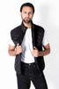 Men Black Diamond Quilted Puffer Jacket