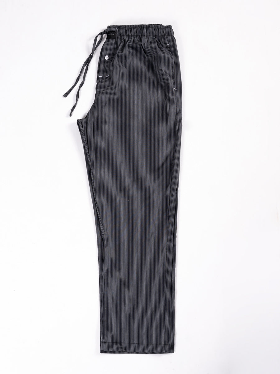 Men’s Classic Grey Striped Cotton Pajama