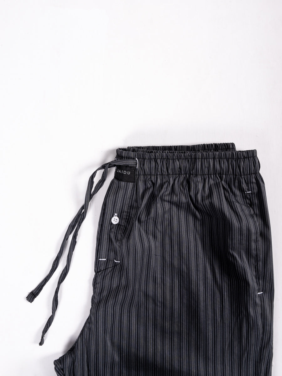 Men’s Classic Grey Striped Cotton Pajama