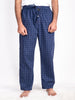 Men Soft Navy & White Plaid Cotton Sleep Pajama