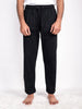 Pure Black Flex  Cotton Jersey Pajama