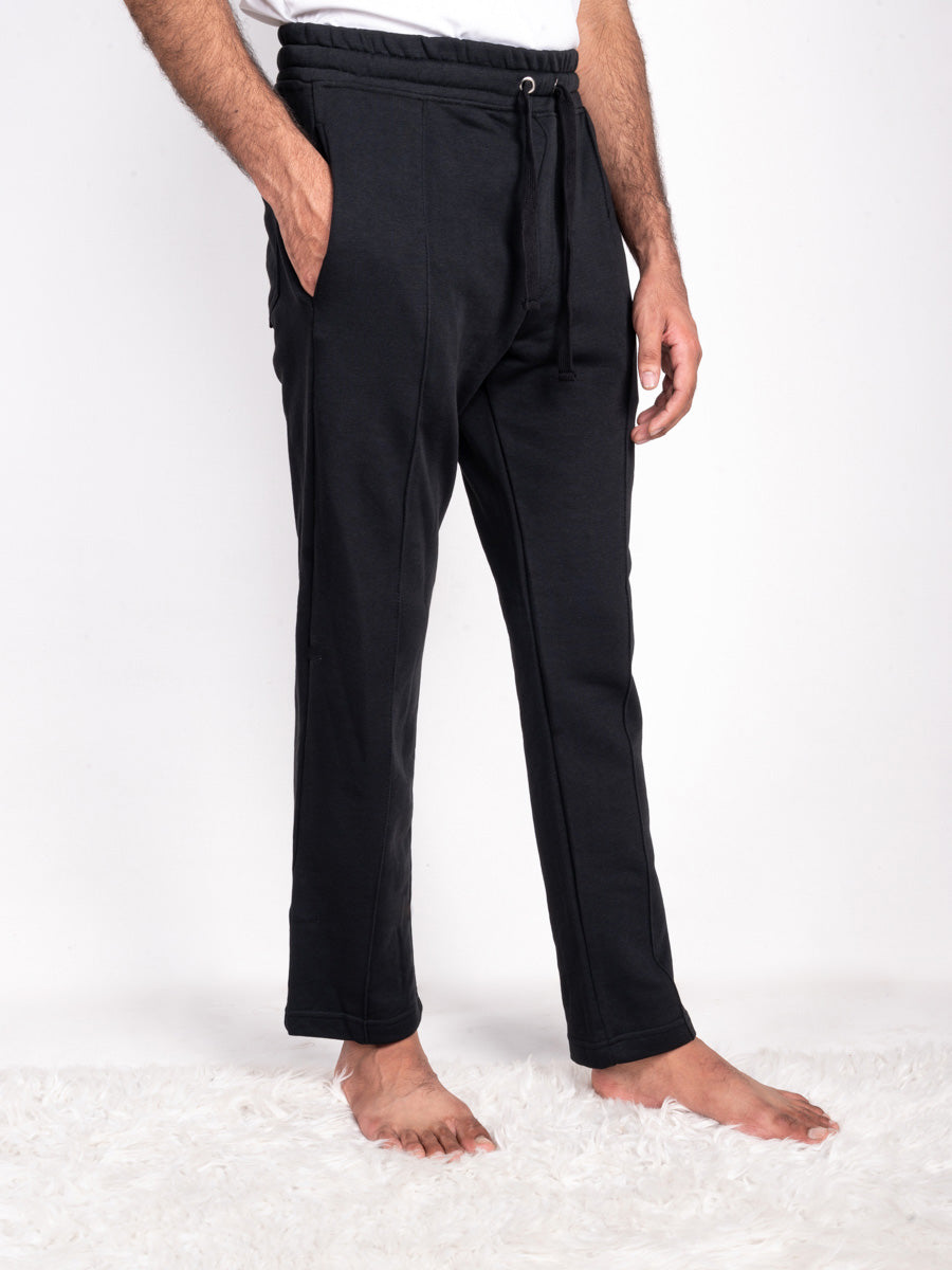 Midnight Black Soft Cotton Joggers pants