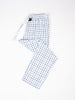Men Soft White Mix Lining Check Cotton Pajama