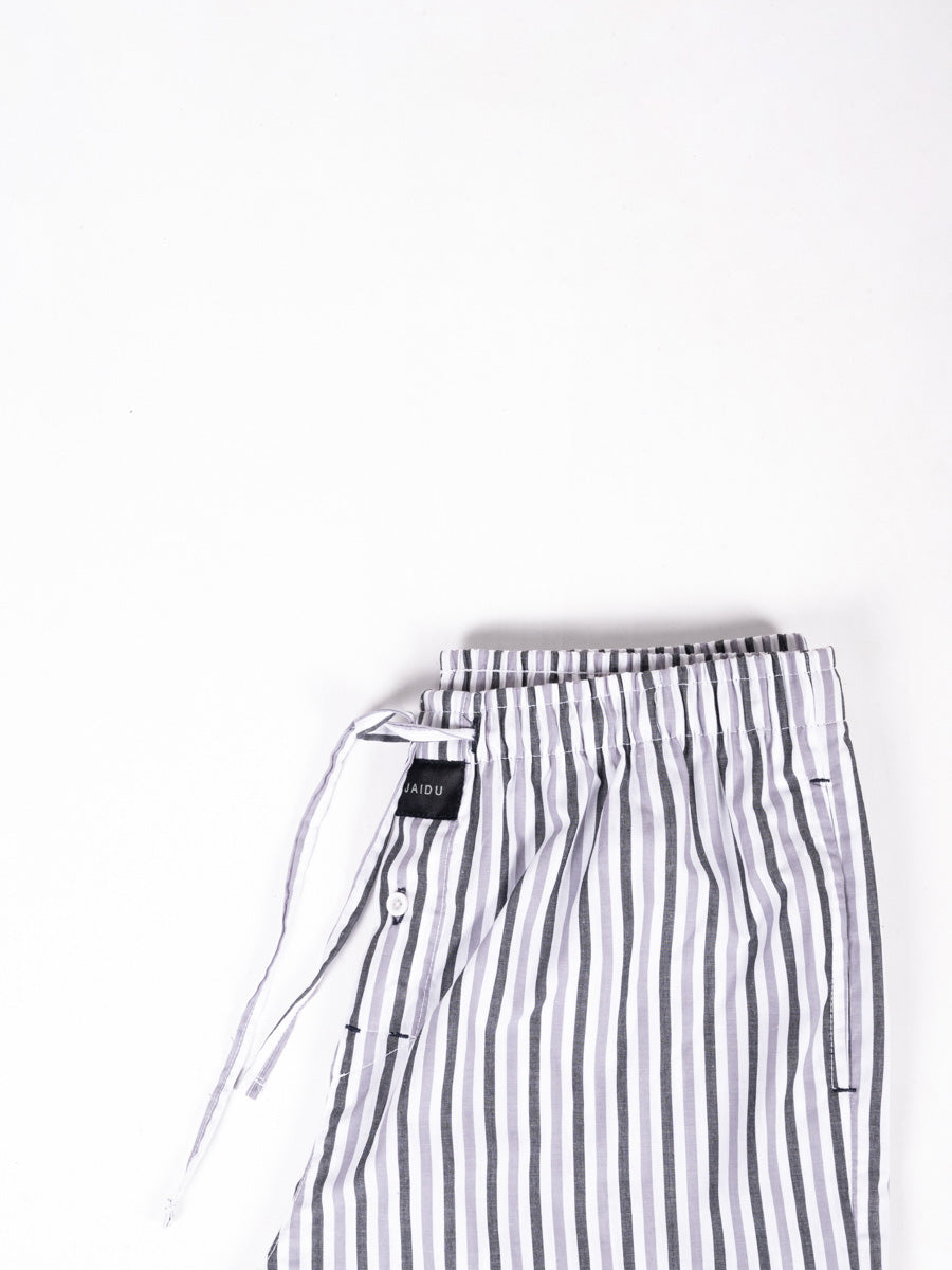 Men Cool White & Grey lining Cotton Pajama
