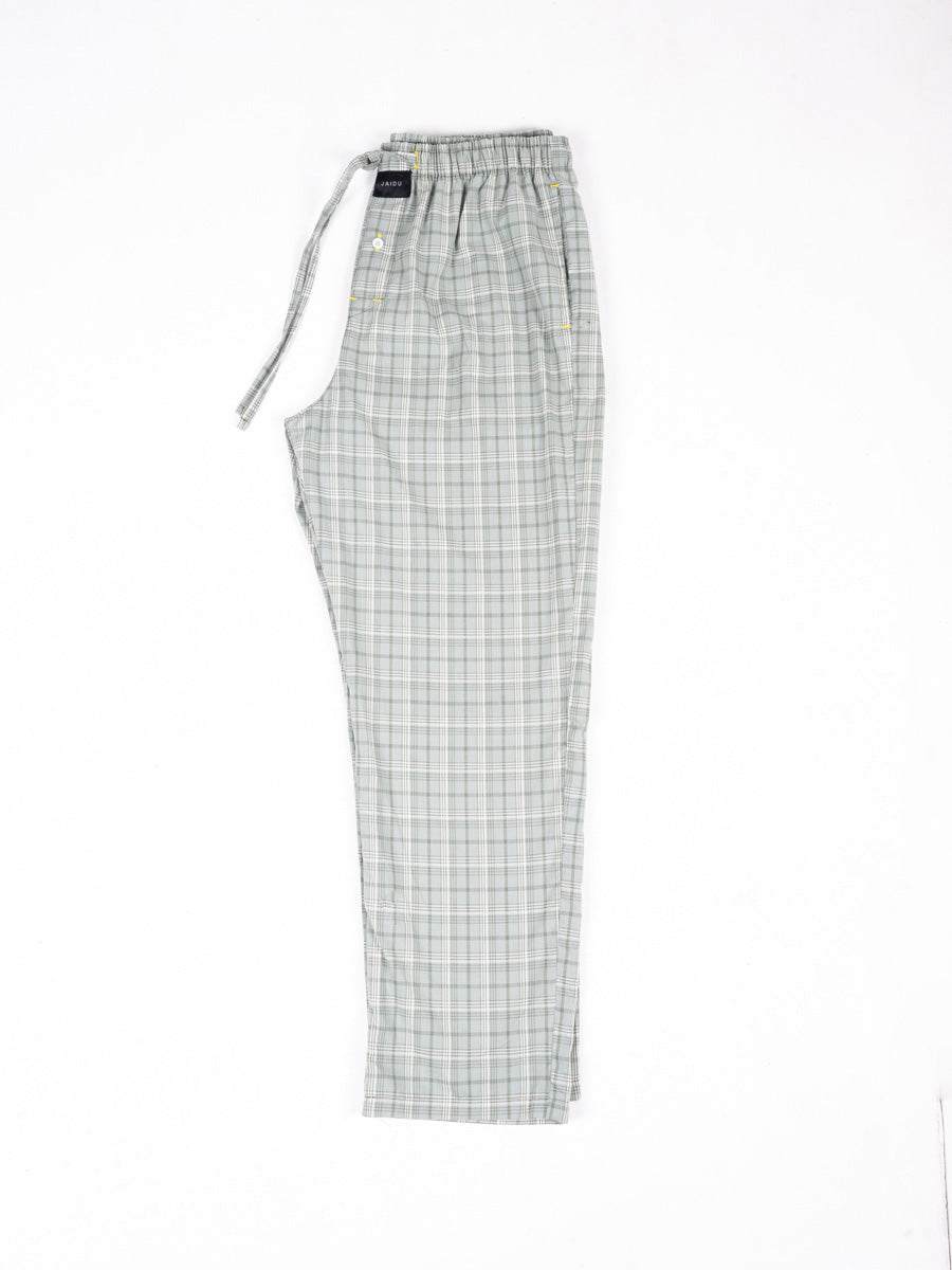 Men Green Breeze Box Check Cotton Pajama