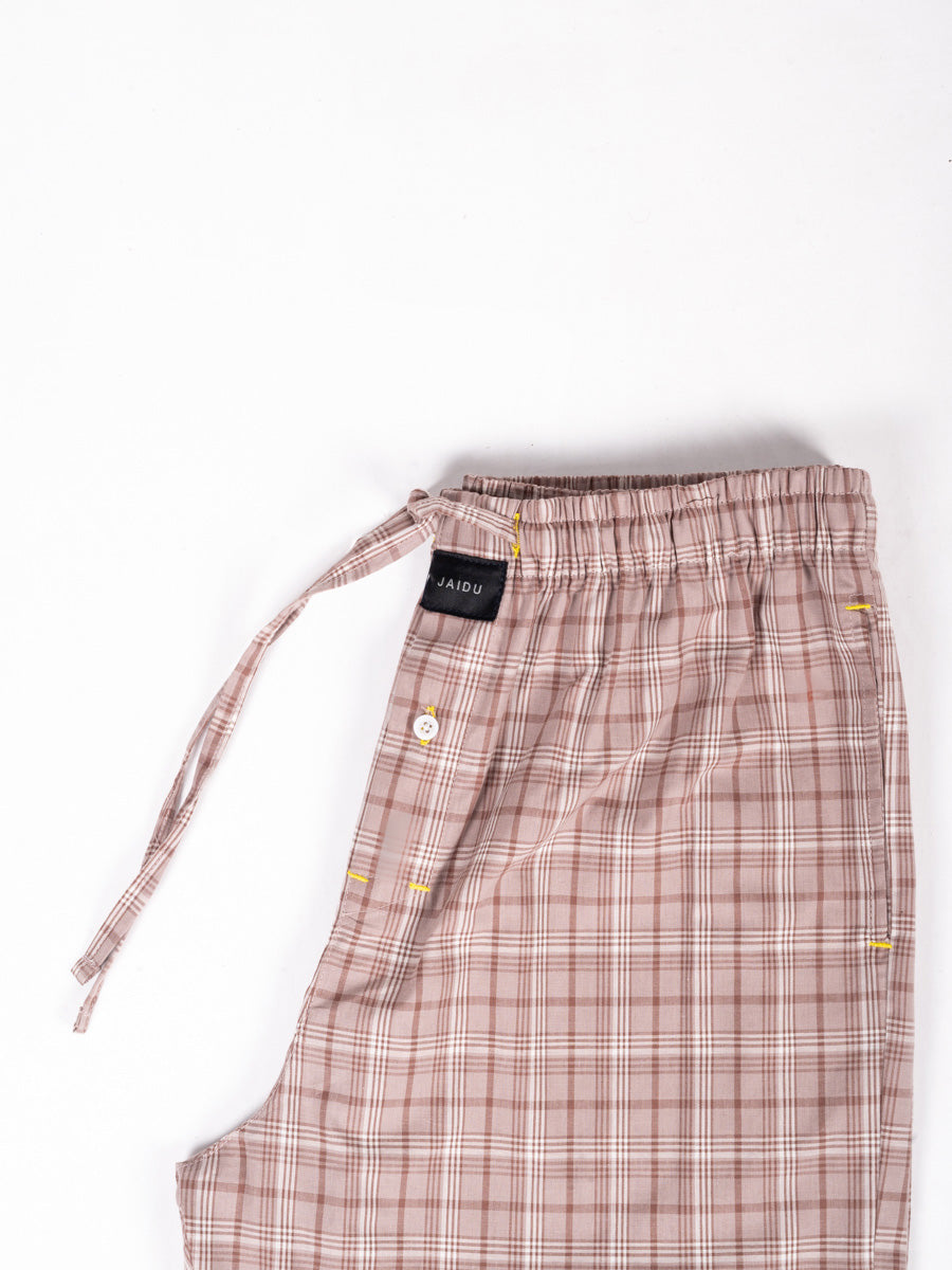 Men's Pastel Plaid Cotton Pajama
