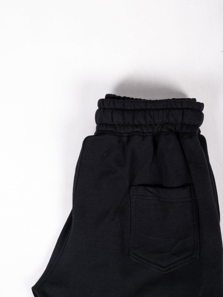 Midnight Black Soft Cotton Joggers pants