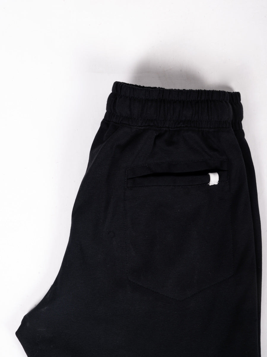 Pure Black Flex  Cotton Jersey Pajama