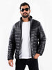 Men black Quilted Puffer Jacket