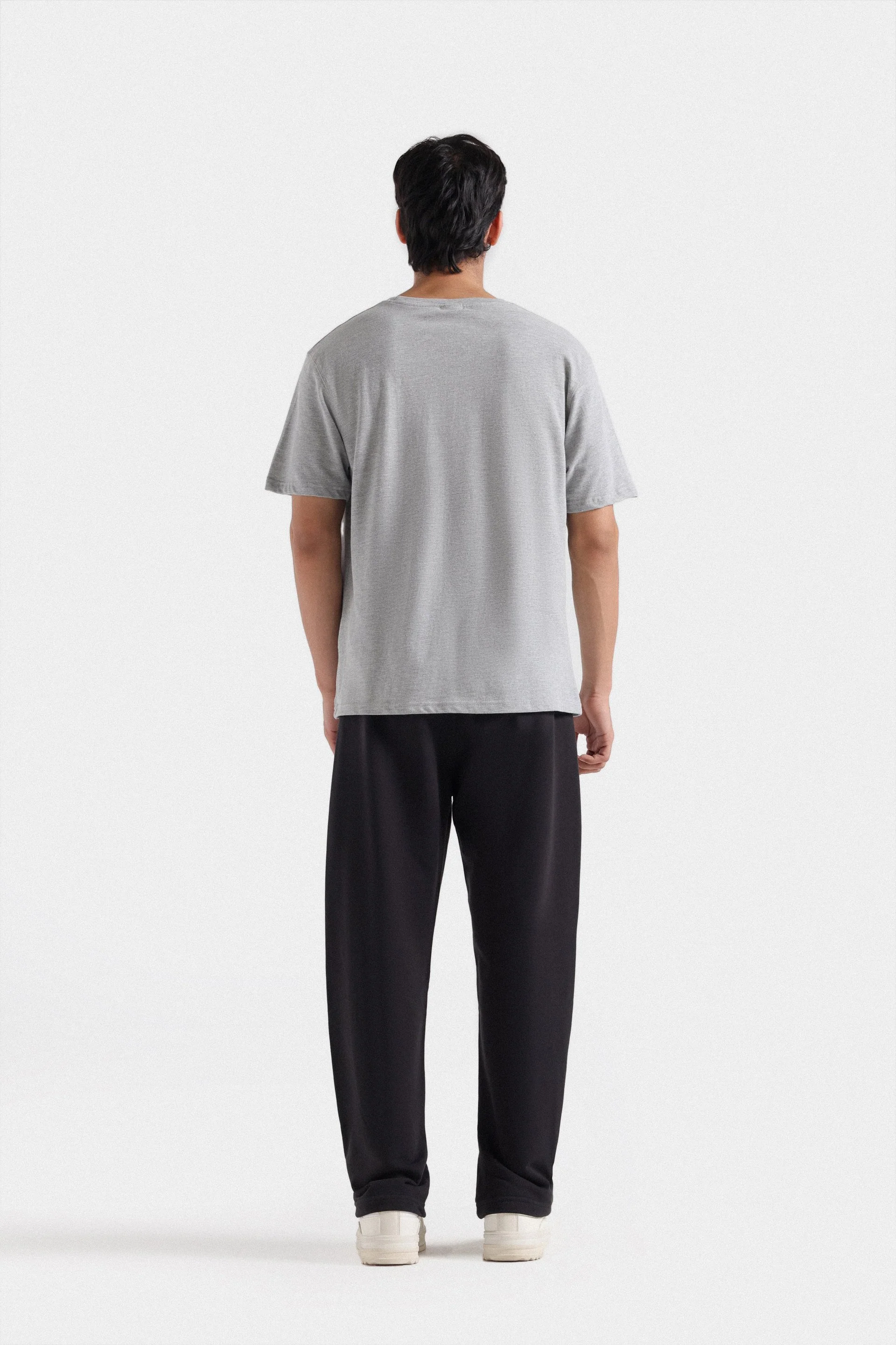 Soft Graphite Cotton Tee Shirt
