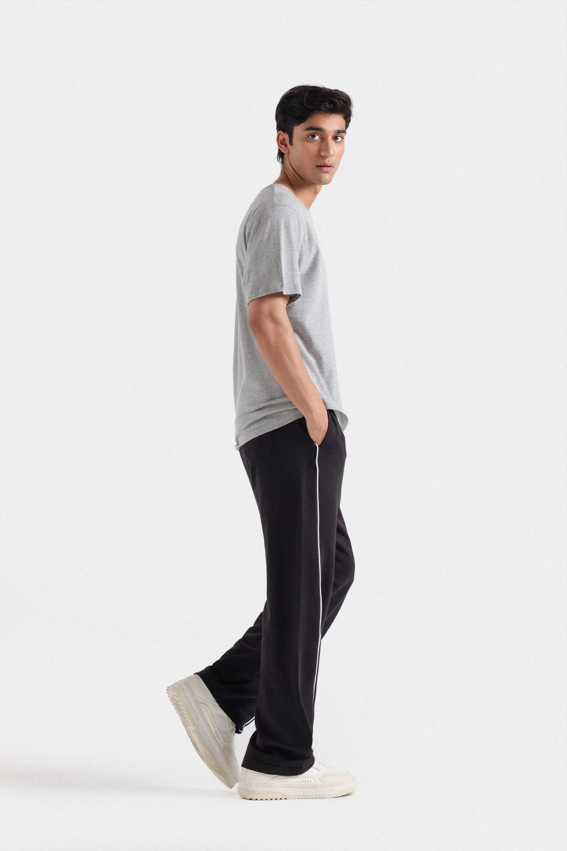 Soft Graphite Cotton Tee Shirt