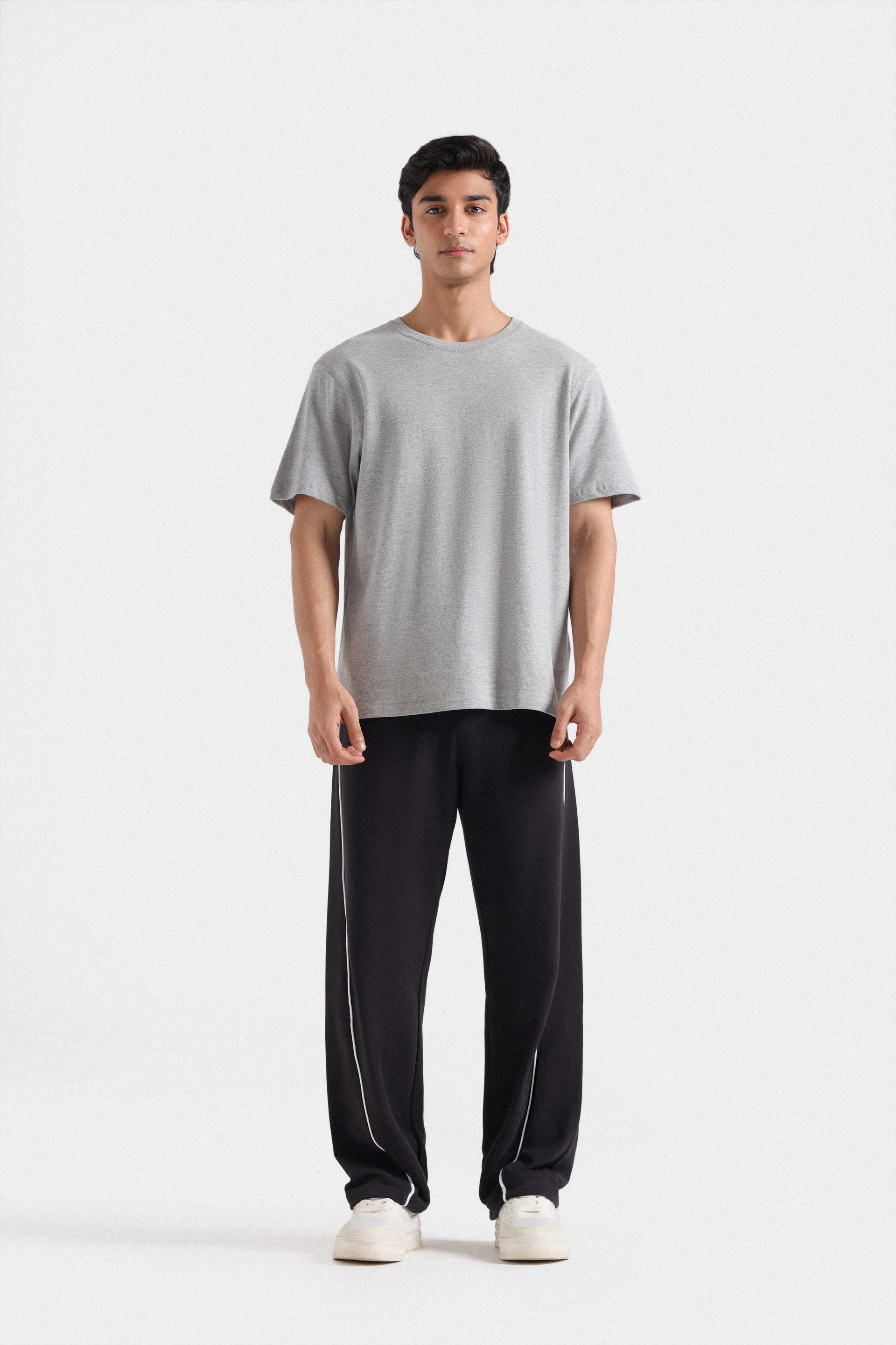 Soft Graphite Cotton Tee Shirt