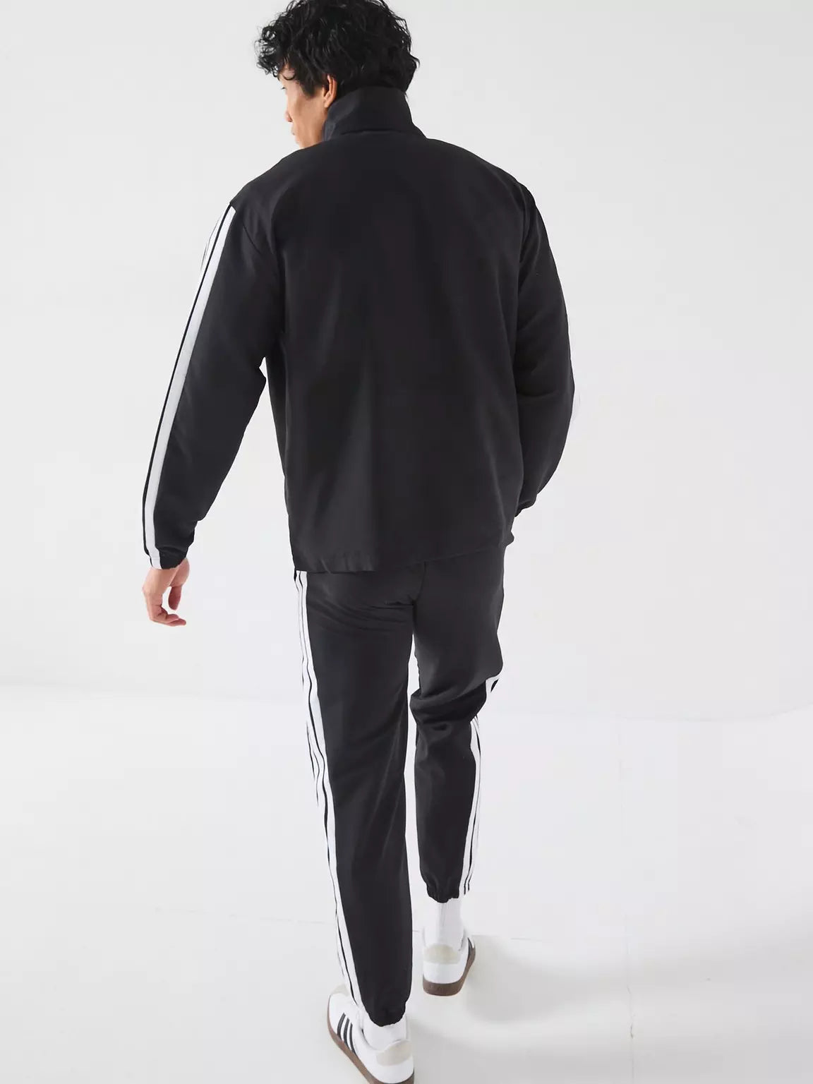 Men's Sportswear Basic 3 Stripes Woven Tracksuit - Black