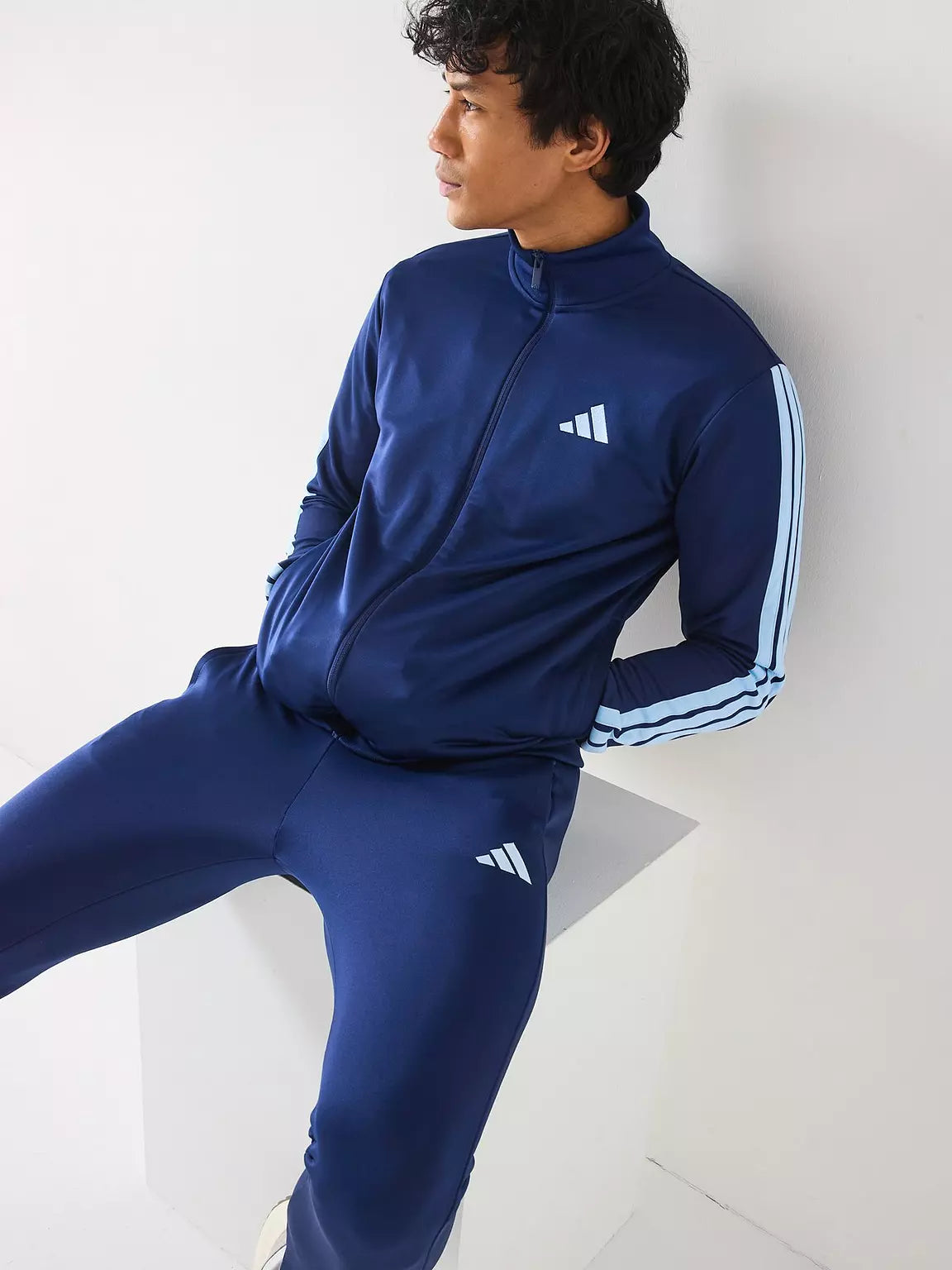 Men's Sportswear Basic 3 Stripes Woven Tracksuit - Navy
