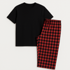 Classic Red & Black Check Cotton Relaxed Pajama