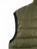 Olive Sleeveless Puffer Gilet Jacket