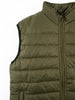 Olive Sleeveless Puffer Gilet Jacket
